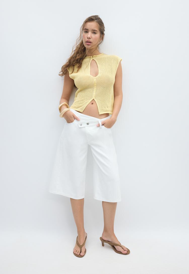 top punto calado qipao