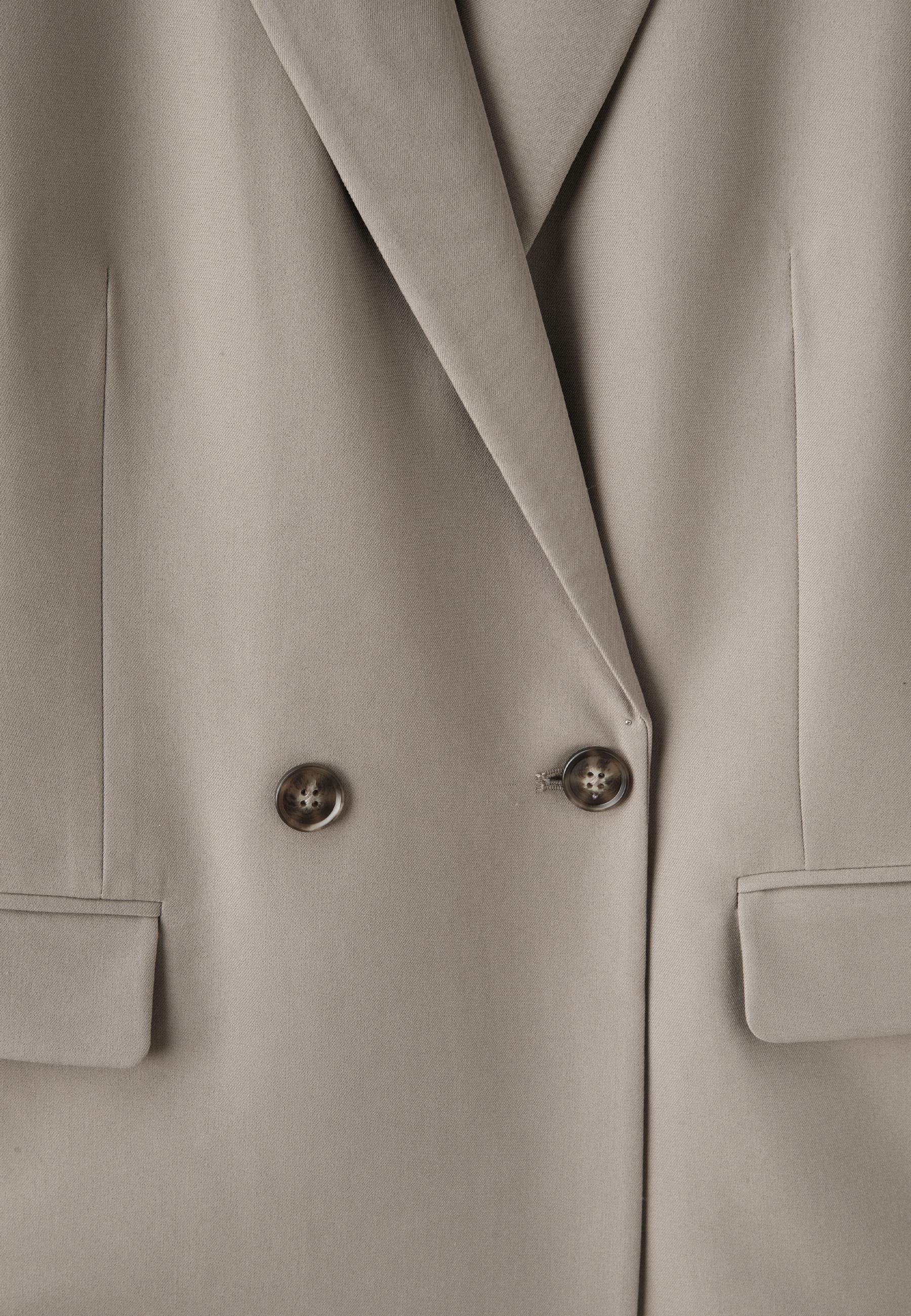 Stradivarius Düğmeli düz blazer ceket görsel 3