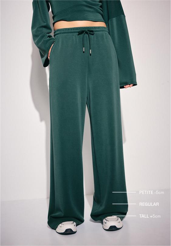 calcas jogger palazzo toque suave