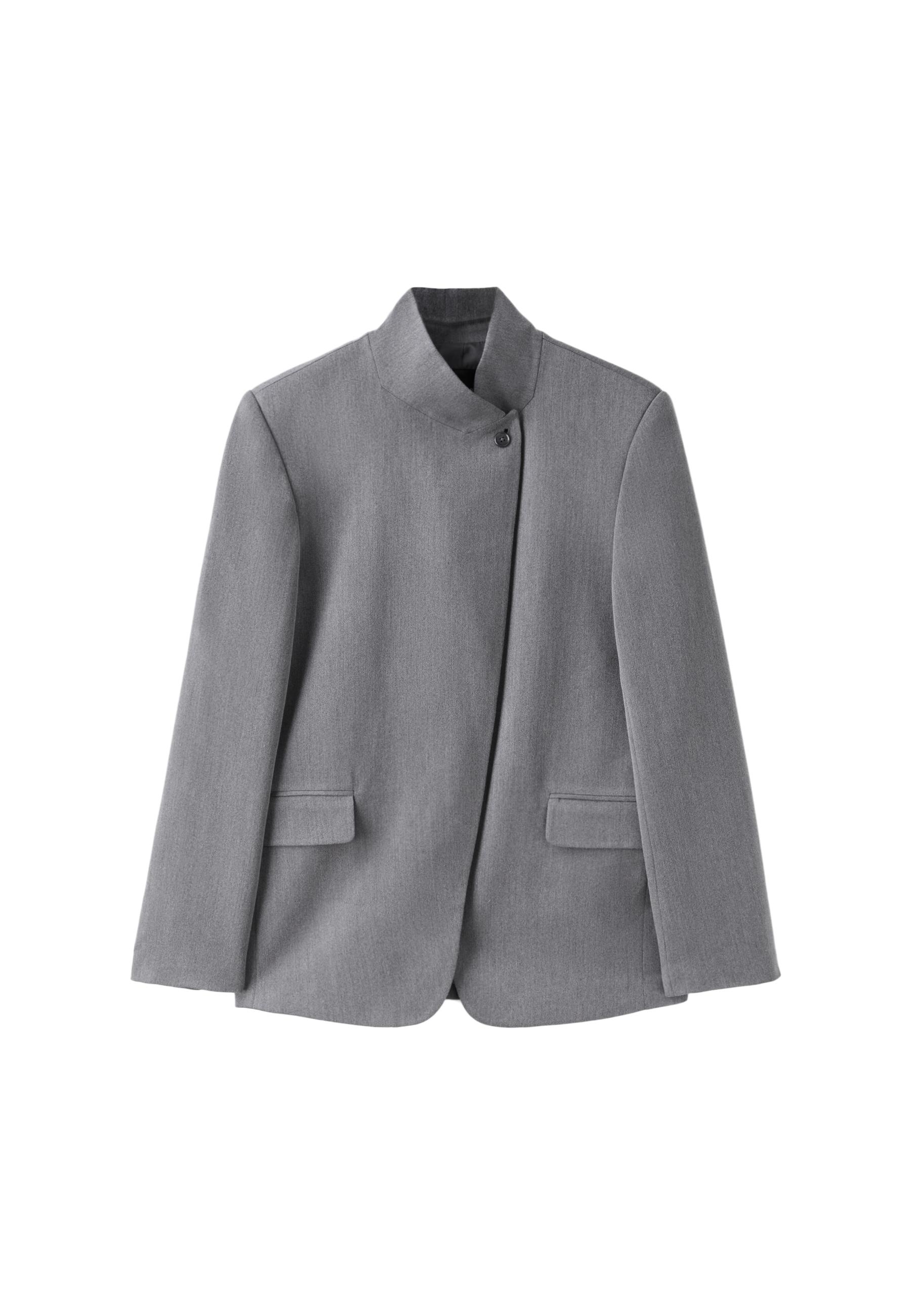 Asymmetric blazer — Grey