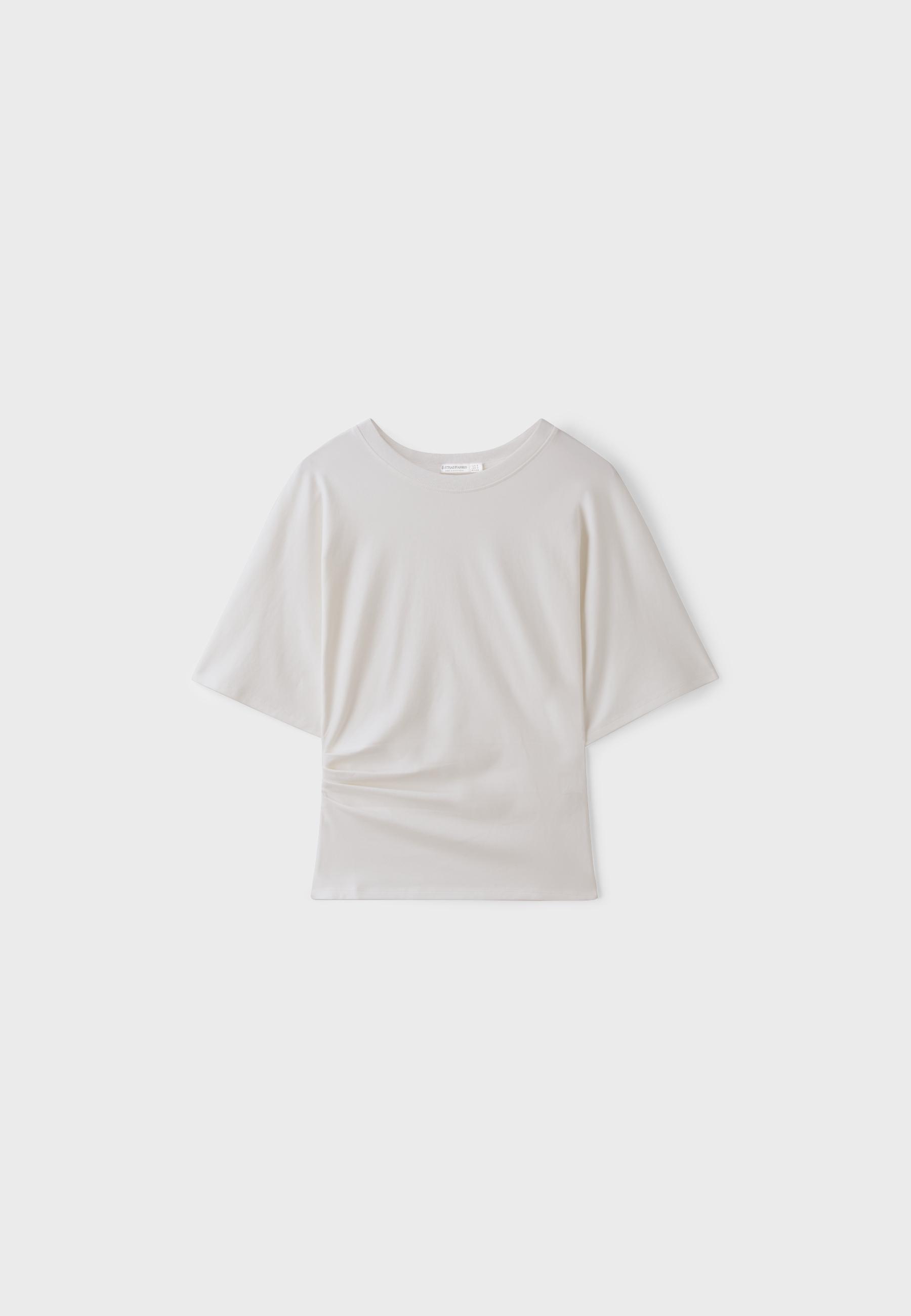 B08 Cap sleeve T-shirt — Stone