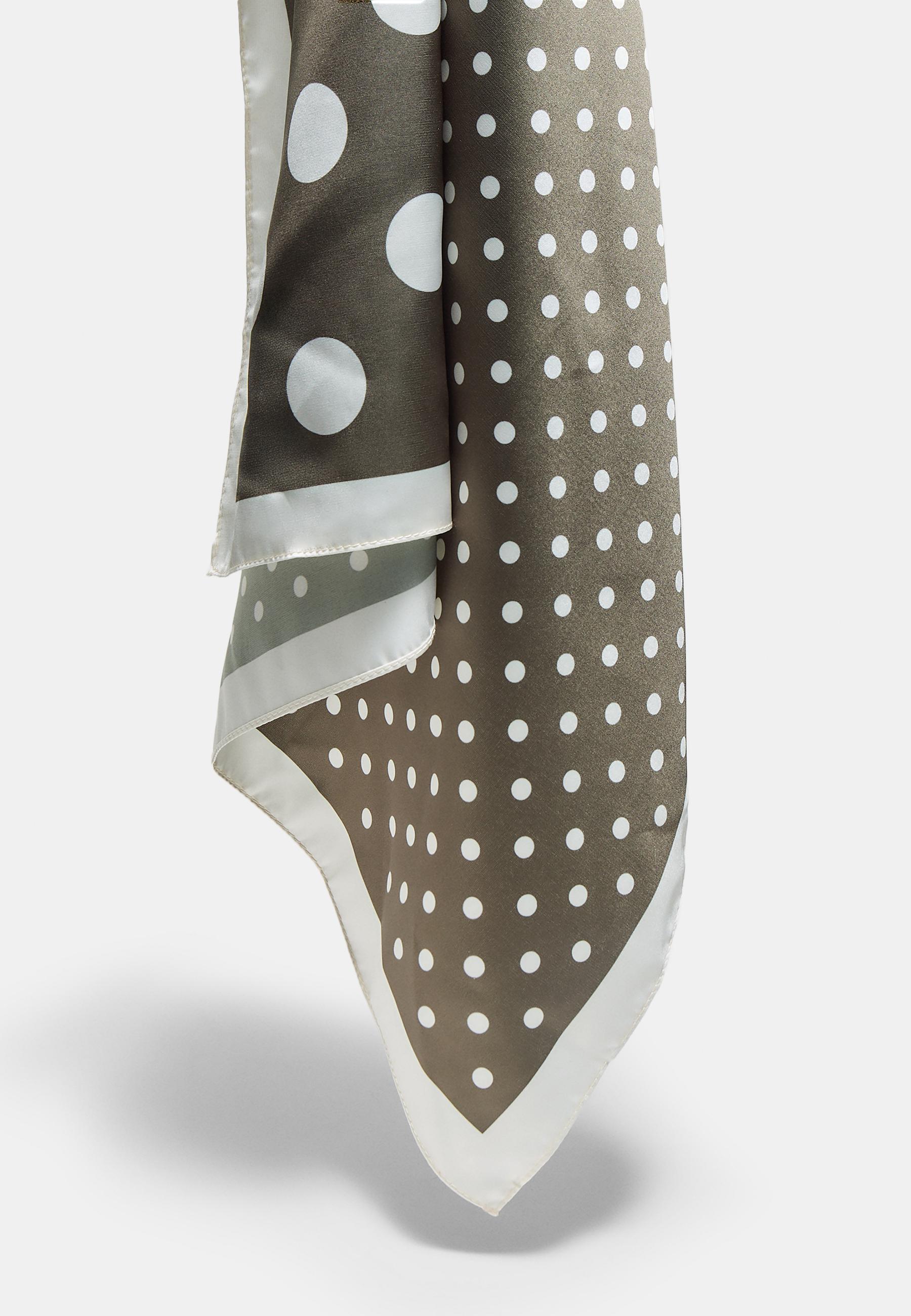 Polka dot scarf — Khaki
