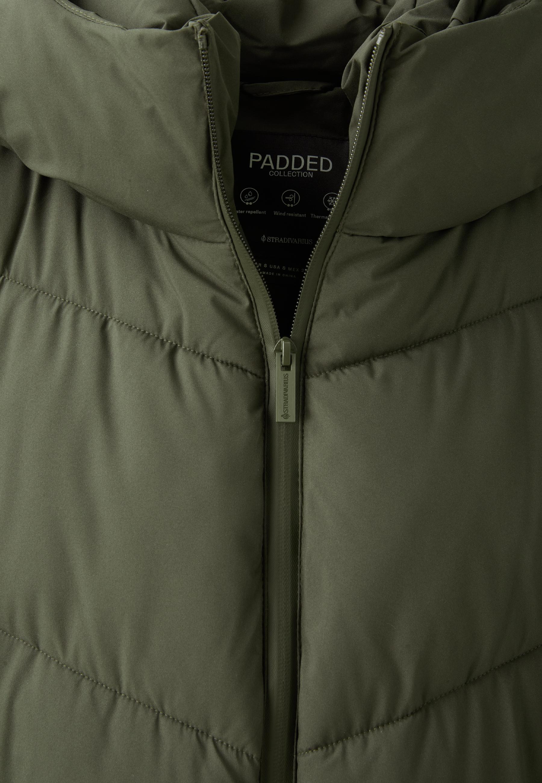 Basic padded coat — Khaki