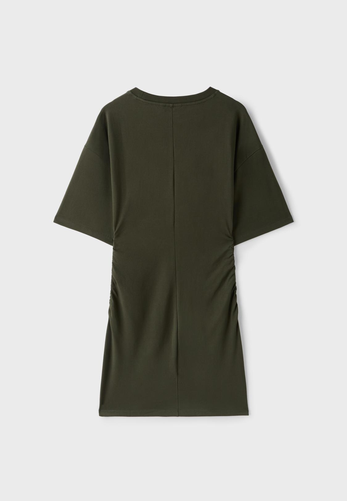 khaki short sleeve shirt dress Allegra K Women's Button Down Shirt Dress Short Sleeve Casual Collared Cotton Drawstring Shirtdress Safari Dress X-Small Army Green at Amazon Women's Clothing store