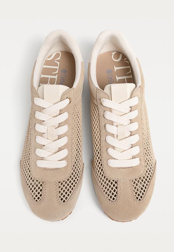 zapatillas troqueladas piel