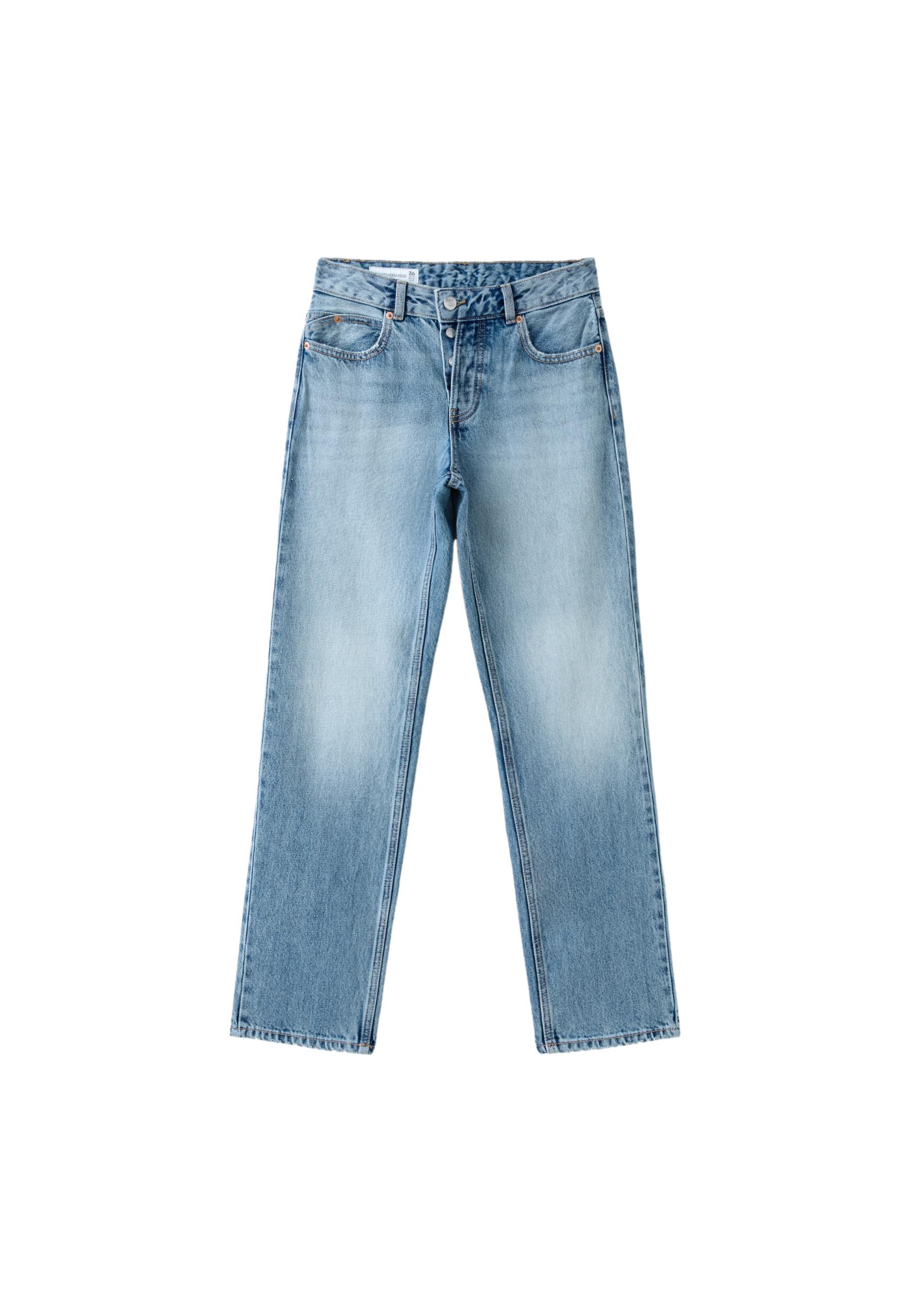 Slim straight fit jeans — MEDIUM BLUE DENIM