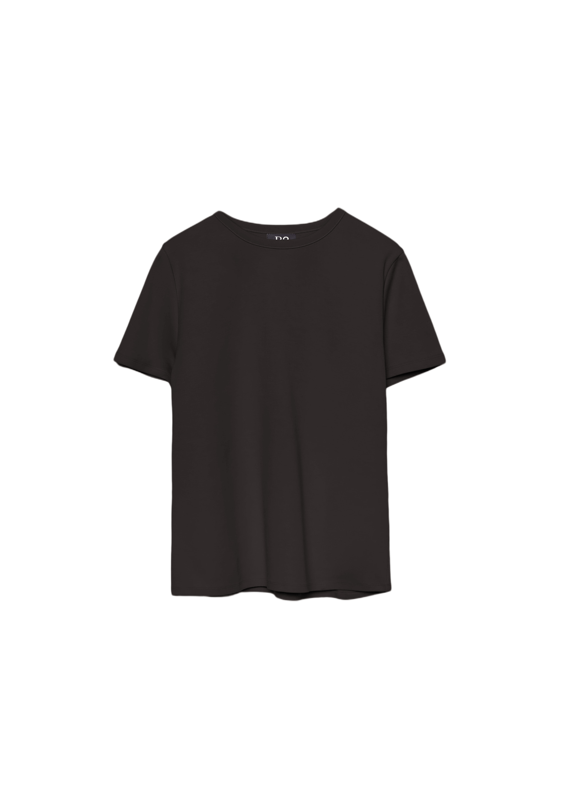 Basic regular fit soft-touch T-shirt — Brown