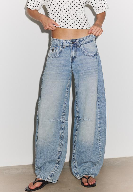 jeans barrel tiro bajo