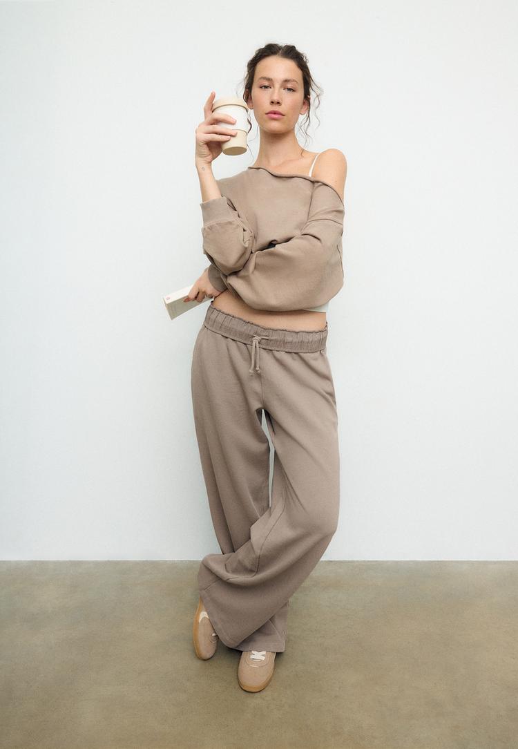 pantalon jogger recto efecto lavado