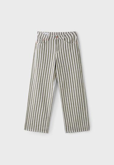 D91 low-rise wide-leg twill jeans — Khaki 7
