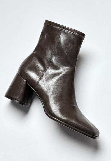 Block ankle boots — GREY 1