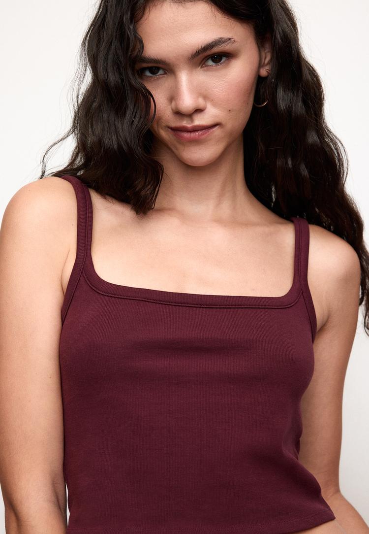 elastische top met bandjes