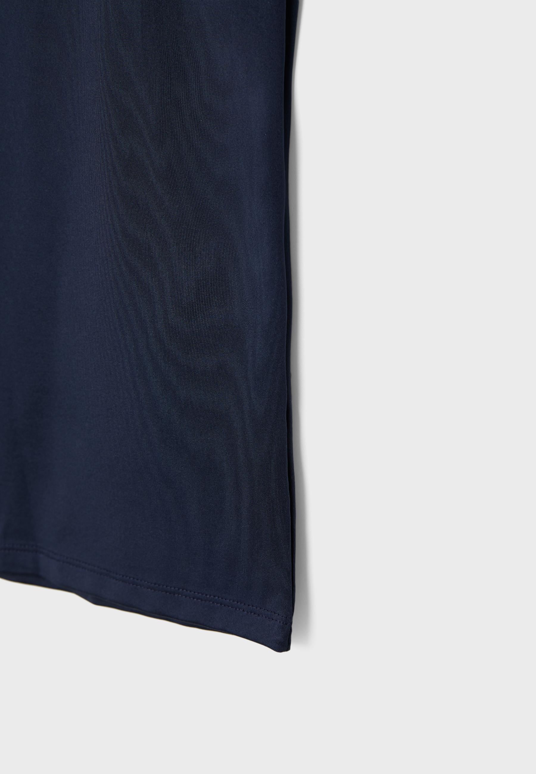 Polyamide wide-strap T-shirt — Navy blue