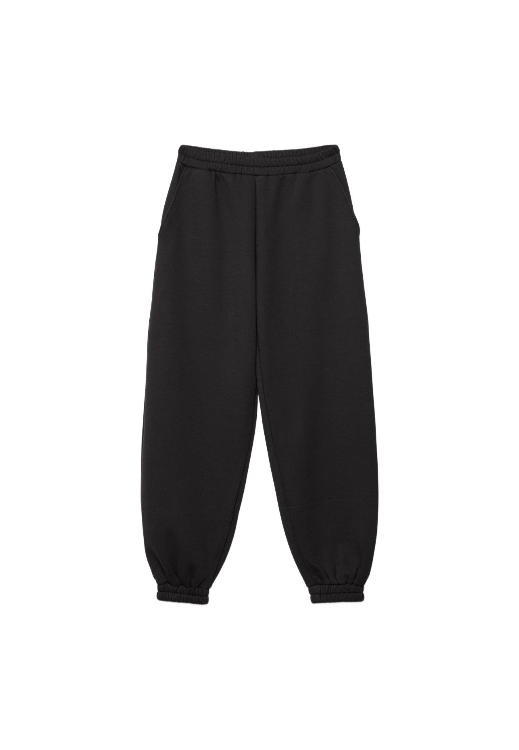 Boyfriend jogger trousers — Black