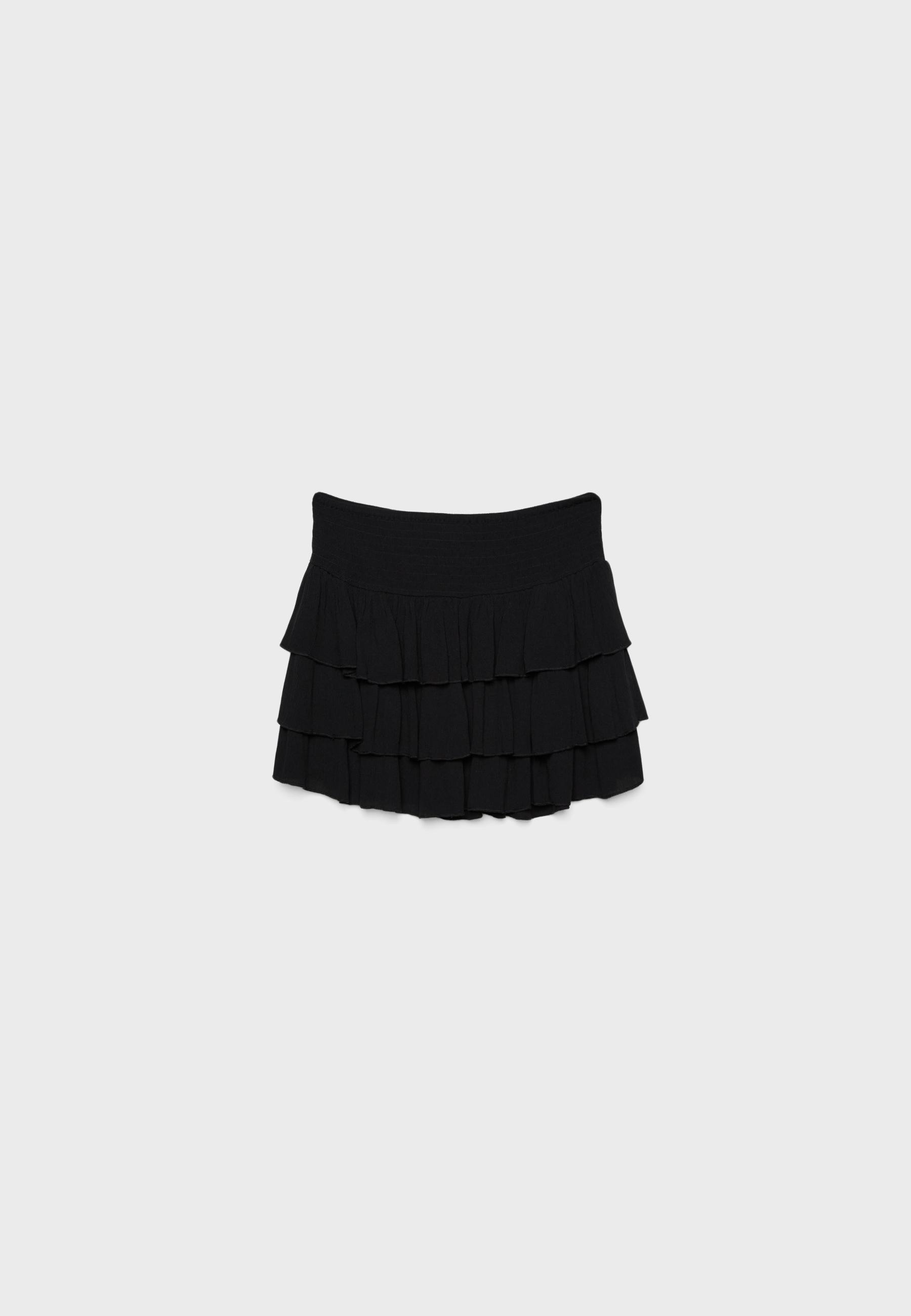 Ruffled mini skirt - Women's fashion | Stradivarius United