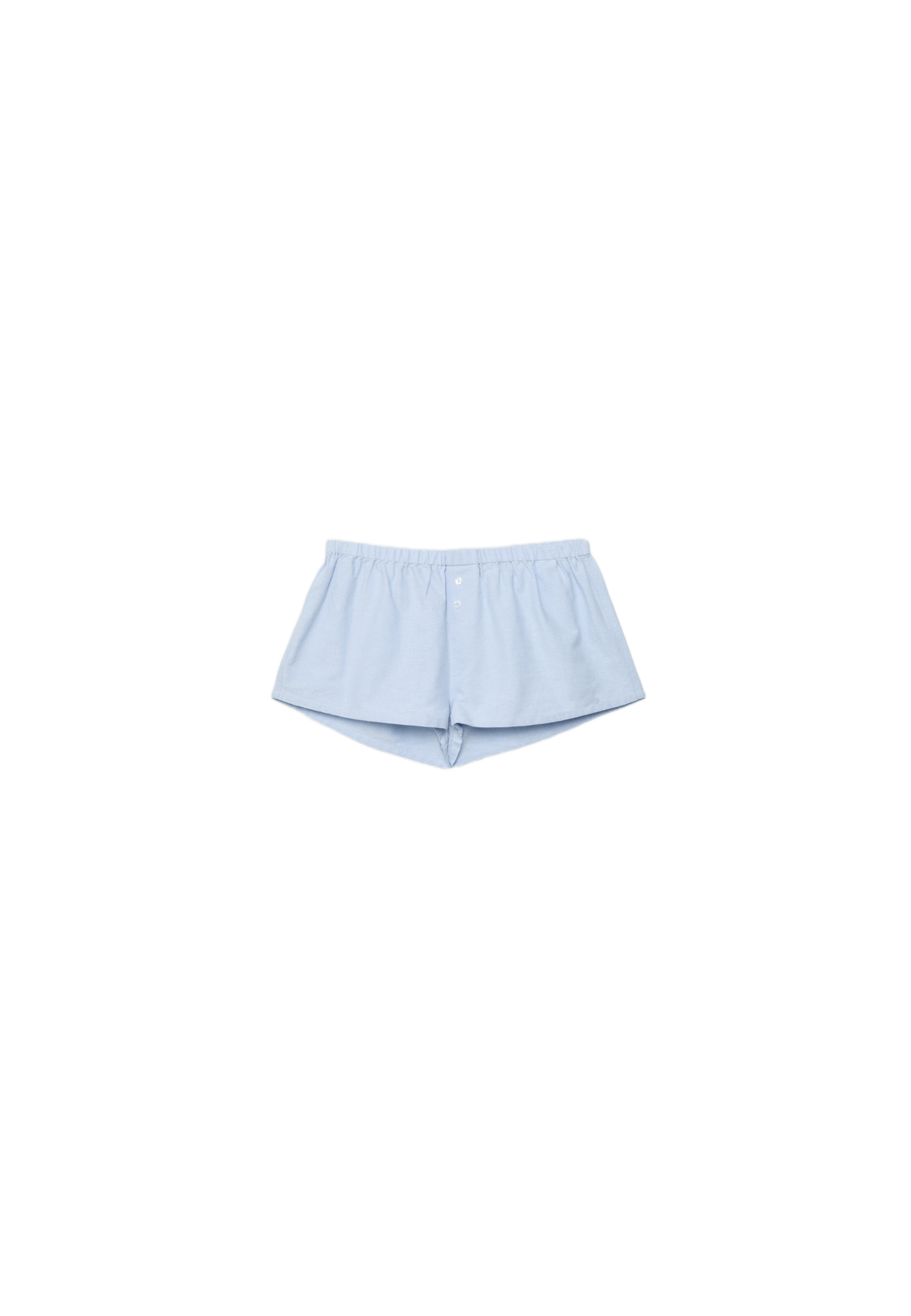 Mini buttoned shorts — Sky blue
