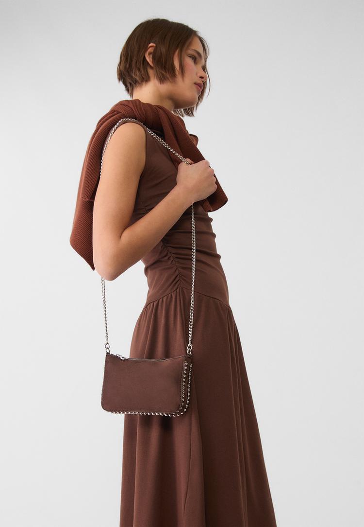 mini sac a billes effet suedine