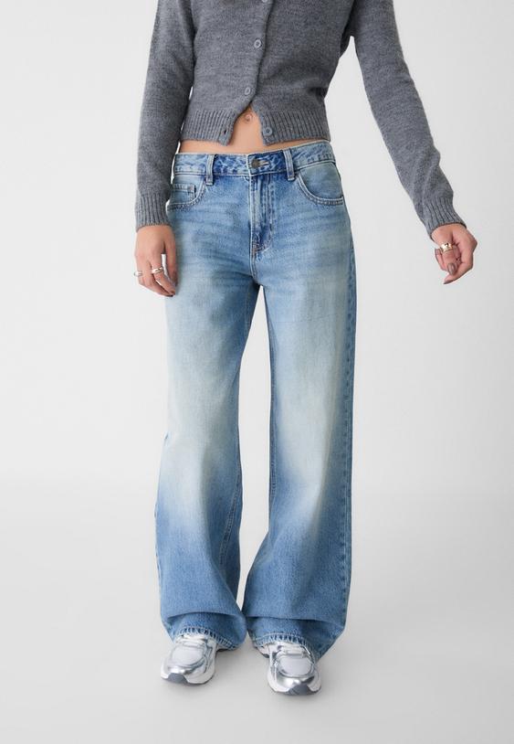 baggy jeans met lage taille