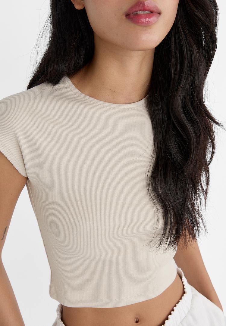 pack 2 camisetas basicas ajustadas crop