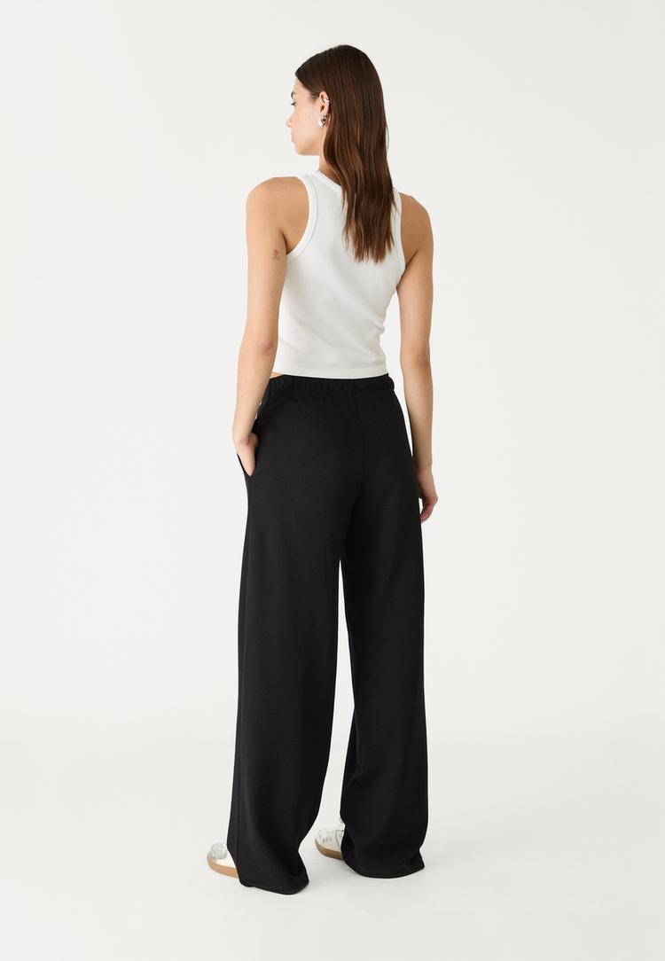 pantalon jogger wide leg