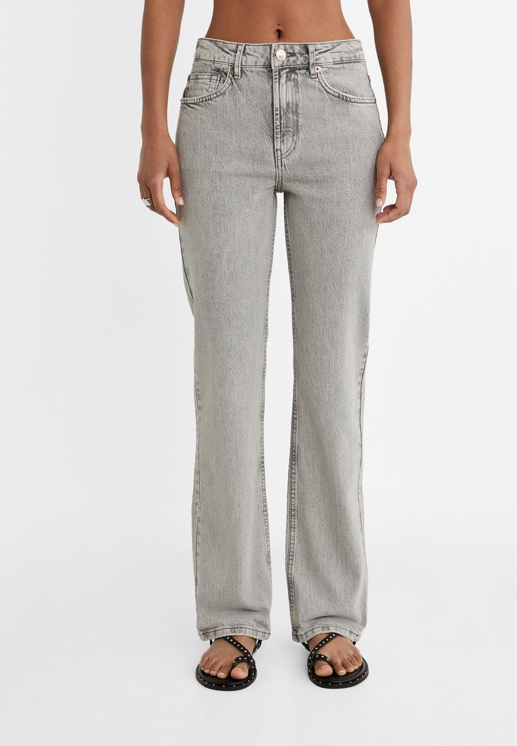 D98 Straight fit jeans med vintage-effekt