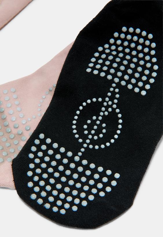 Stradivarius Non-Slip Sport Socks Pastel Pink Os