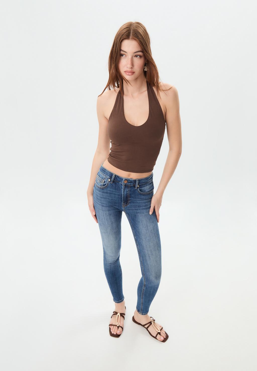 D07 Regular-Waist-Jeans im Skinny-Fit