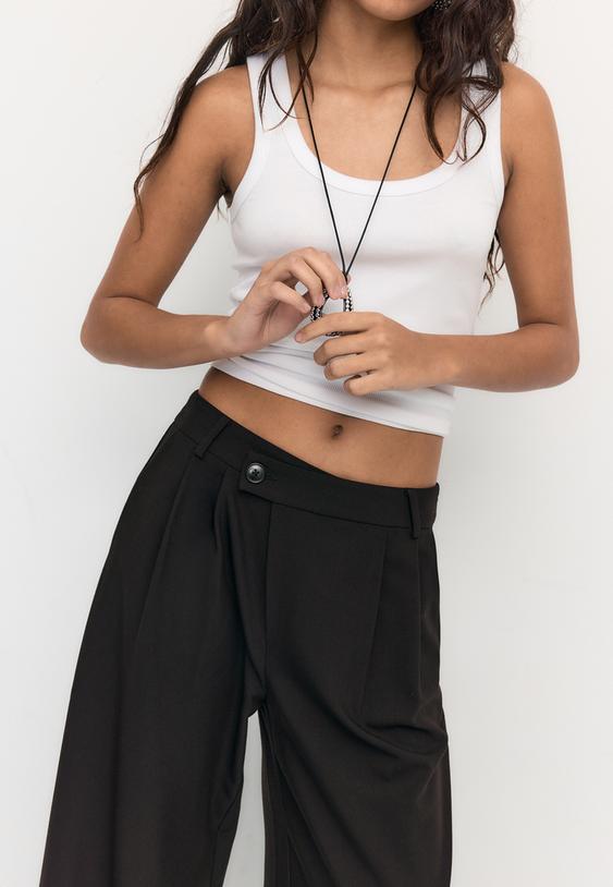 Панталон За Всеки Ден С Кръстосана Талия