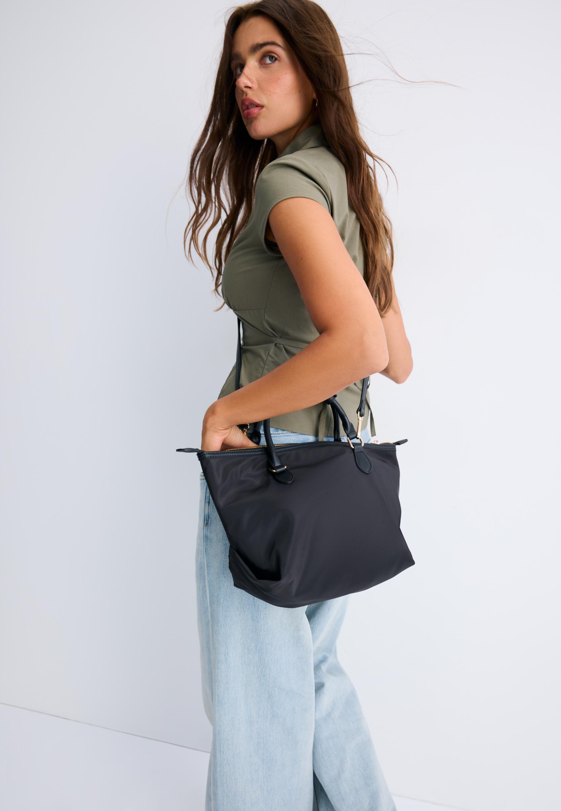 Zipped crossbody bag — Black