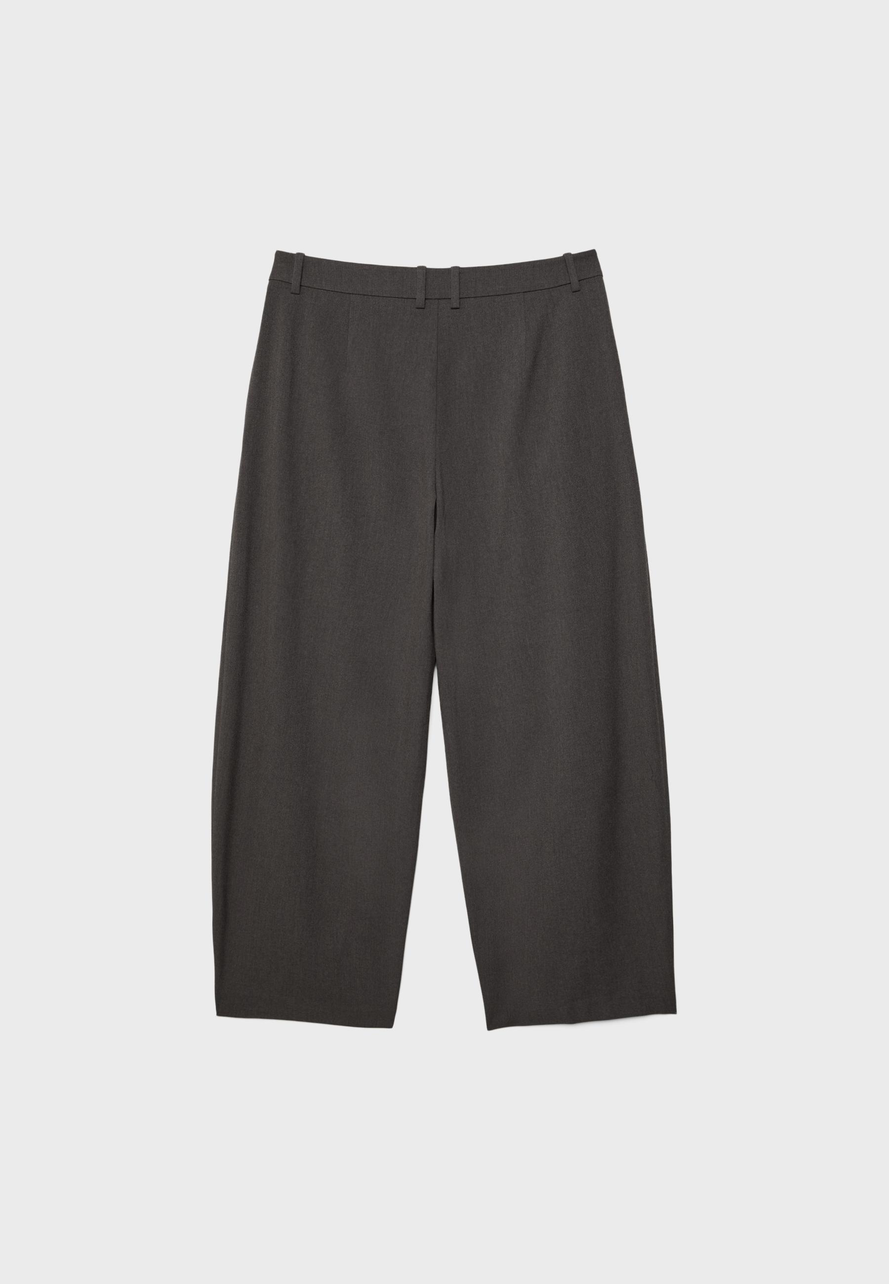 Smart baggy trousers with seam detail — Dark grey