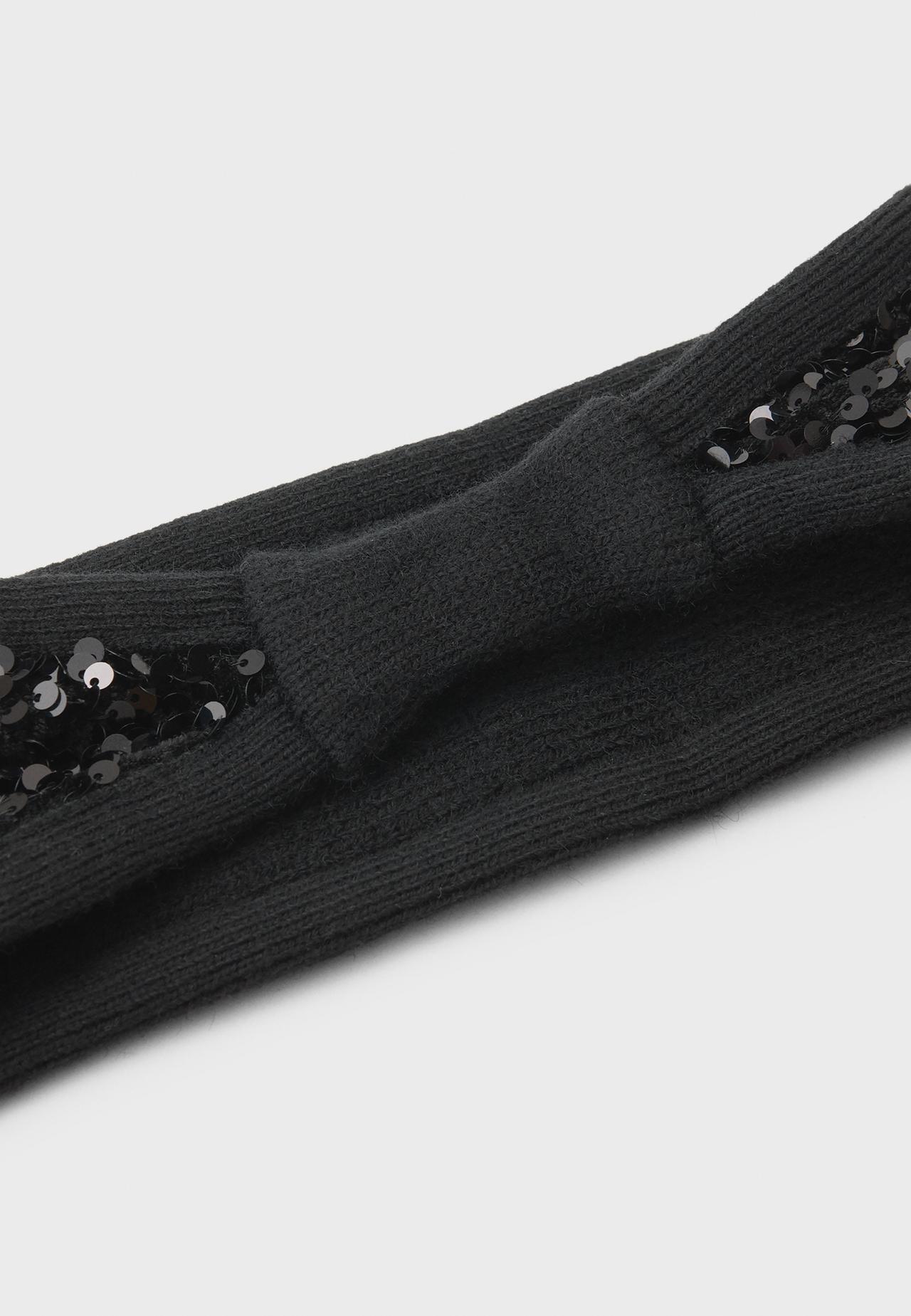 Sequin headband — Black