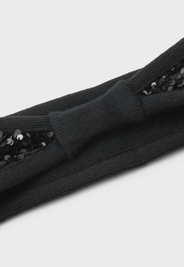 Sequin headband — Black 3