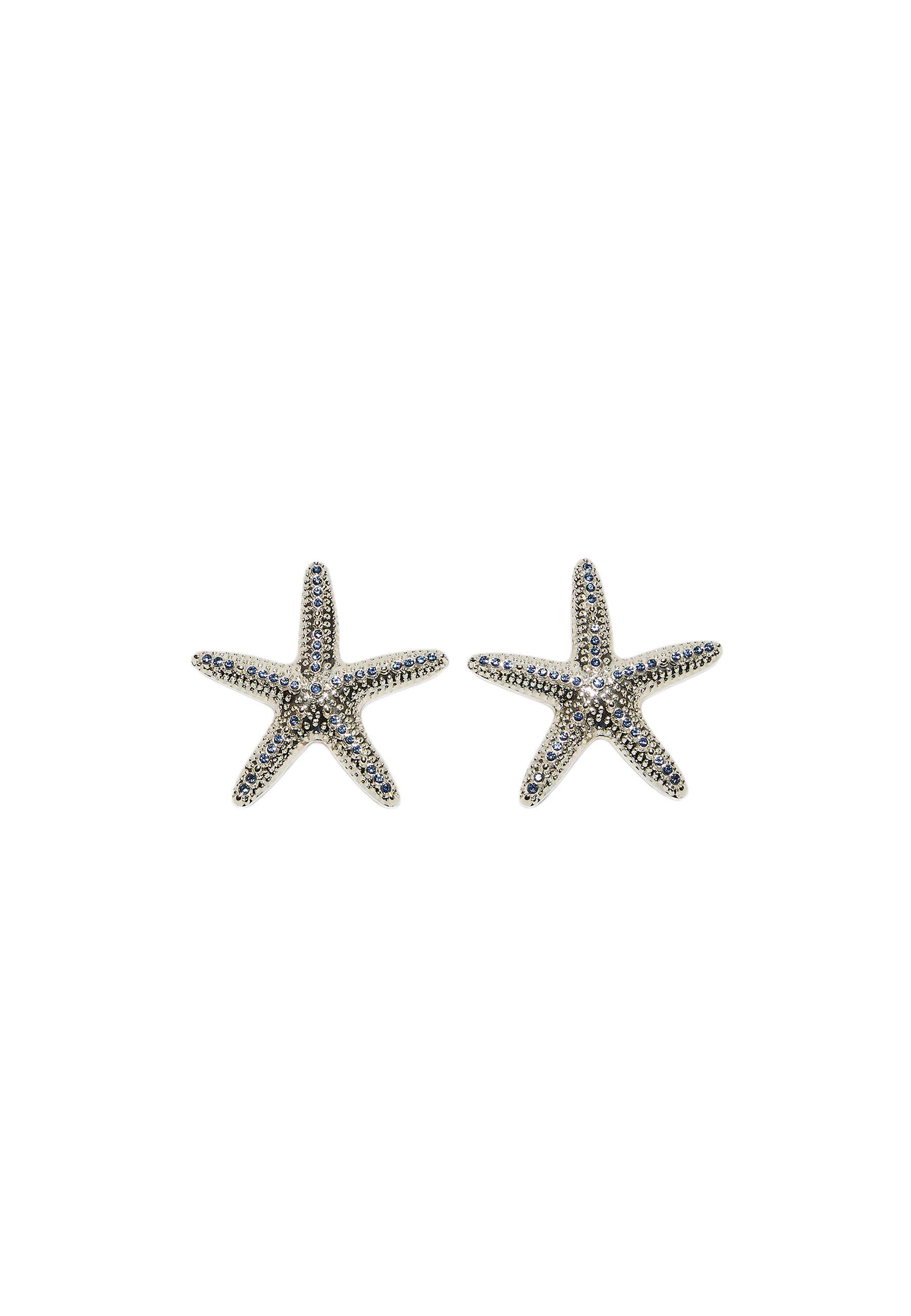 Starfish stud earrings — Grey