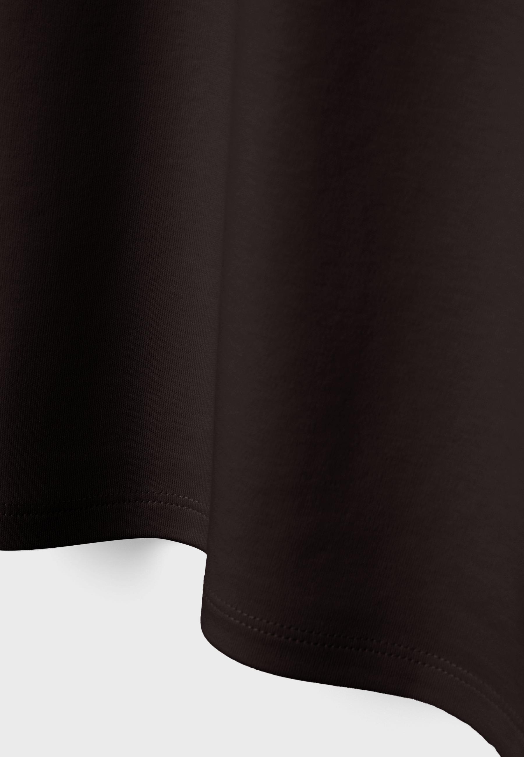 B06 Basic dropped-shoulder T-shirt — Brown