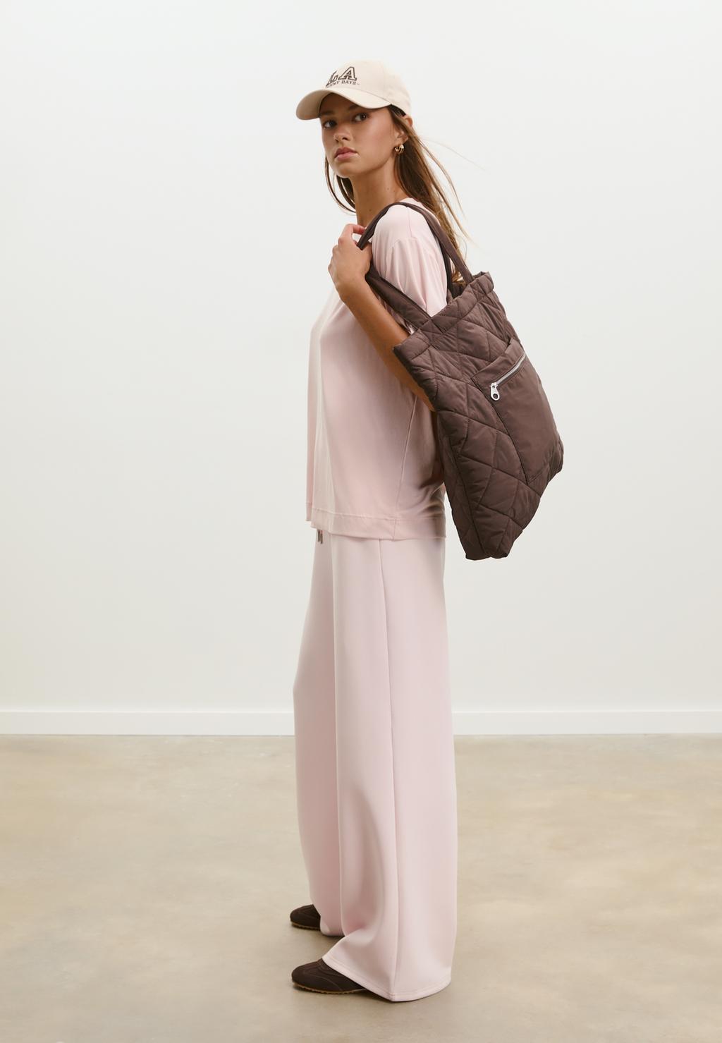 Soft-touch palazzo trousers