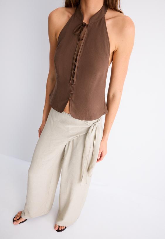 pantaloni fluidi sarong