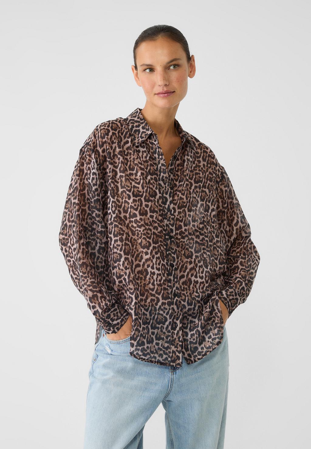 Flowing daily printed shirt