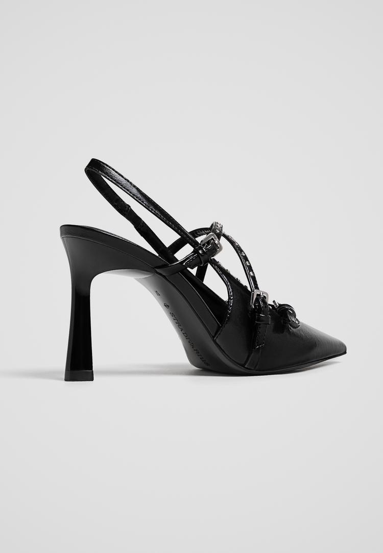 zapatos tacon tachas