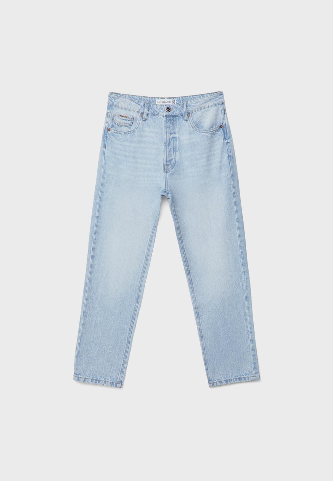 Light Blue Jeans Mom Fit Zalando Stradivarius Zalando Mom Jeans