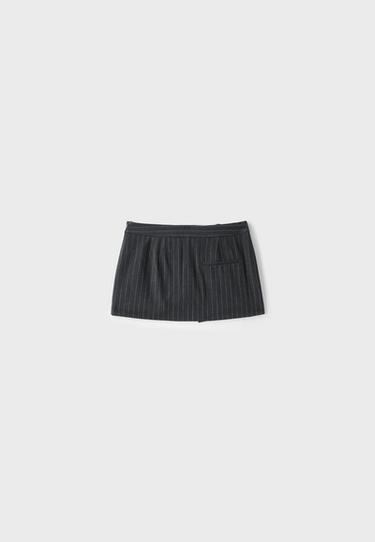 Crossover mini skort — Dark grey 8