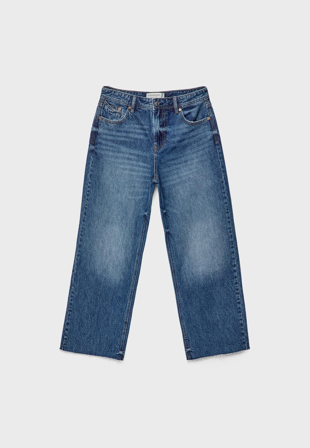 D96 cropped recht model jeans