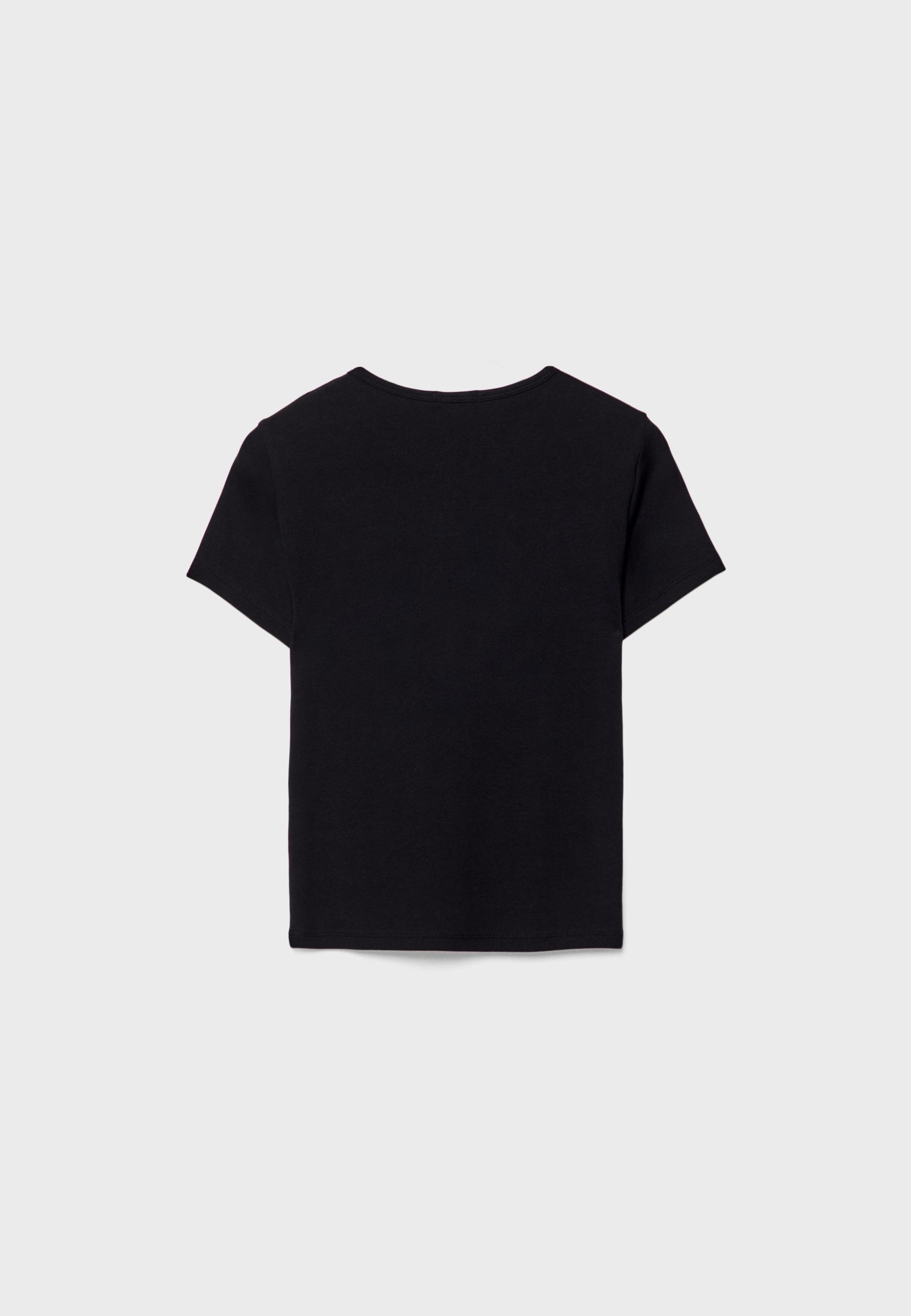 Basic slim fit T-shirt — Black