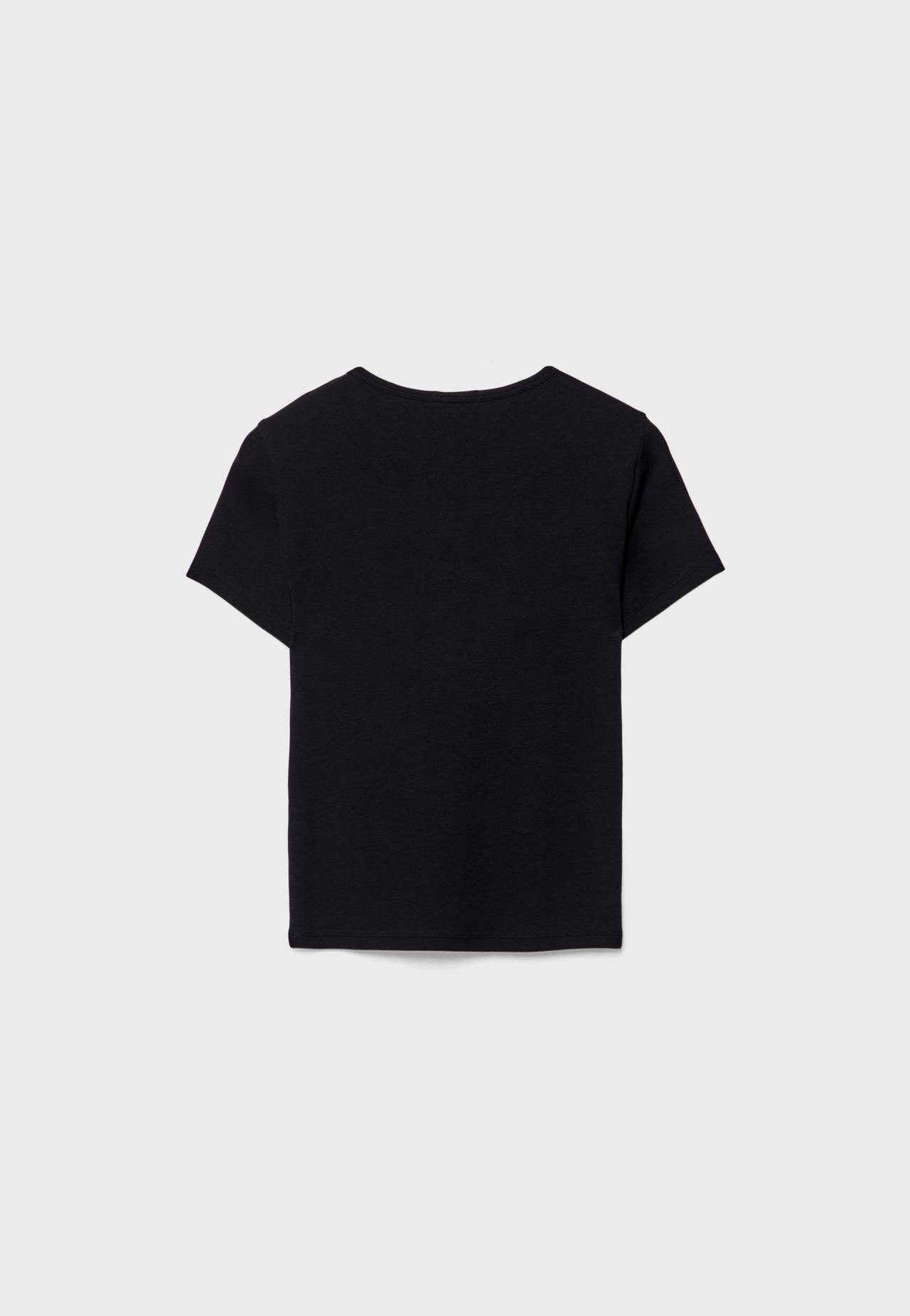 Basic slim fit T-shirt — Black