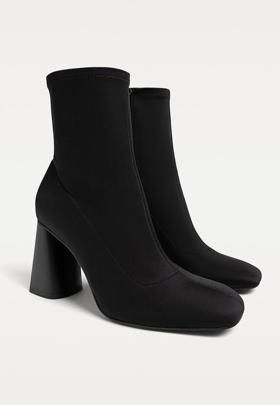 botines tacon efecto neopreno