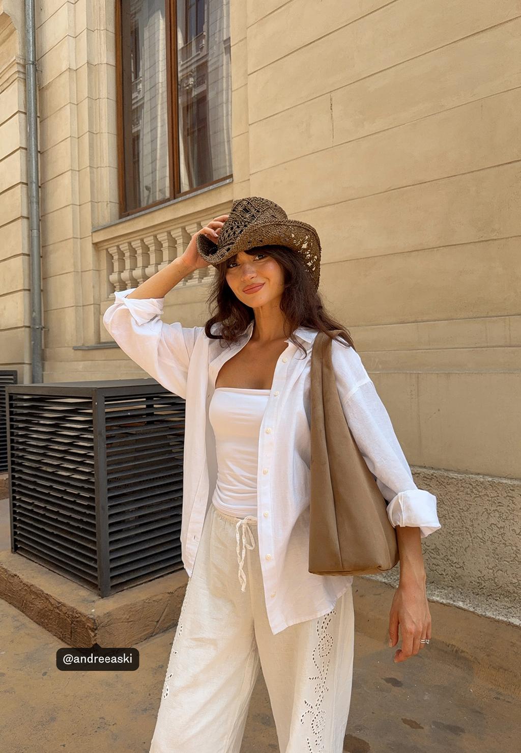 Raffia-style cowboy hat