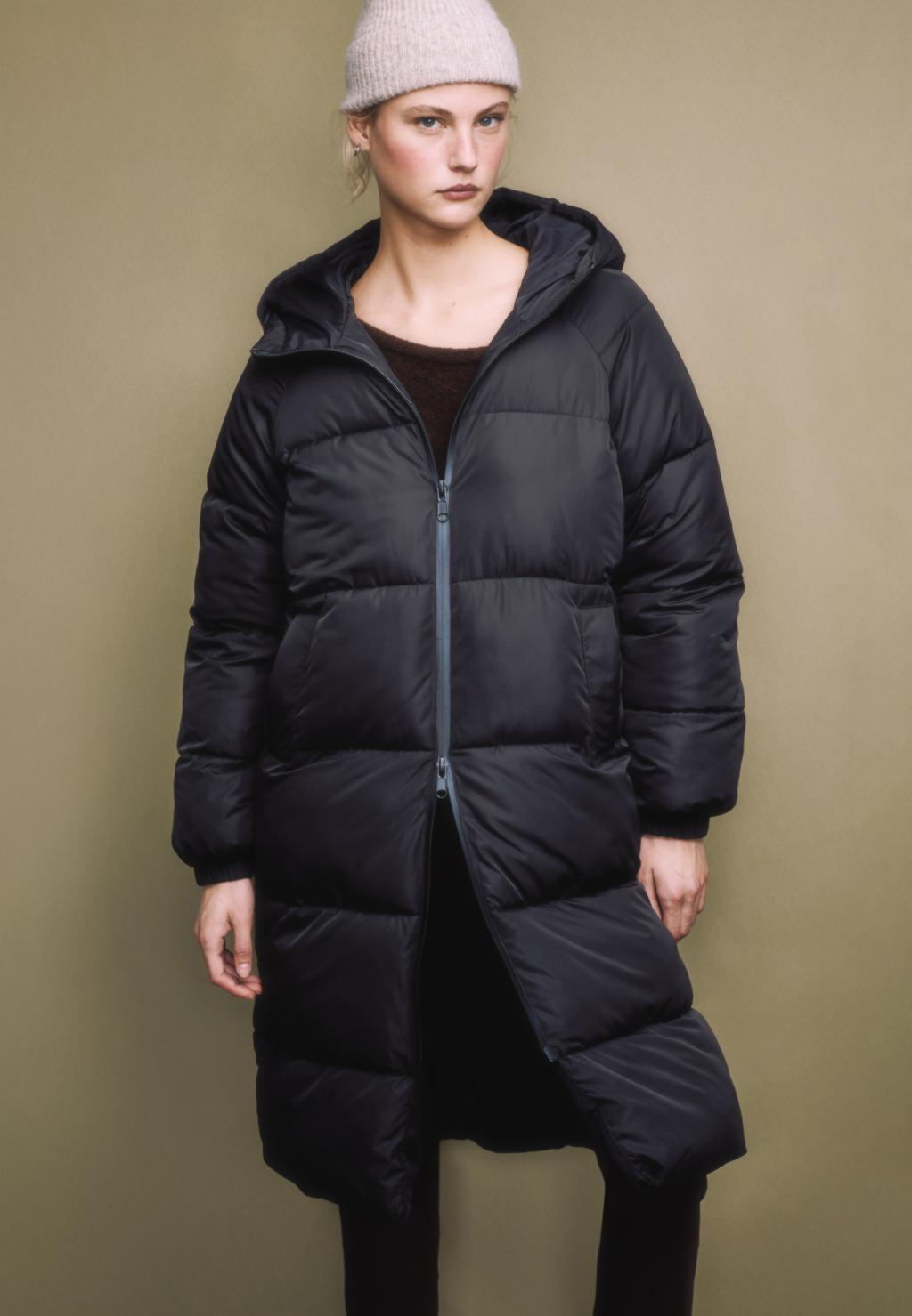 Long puffer coat