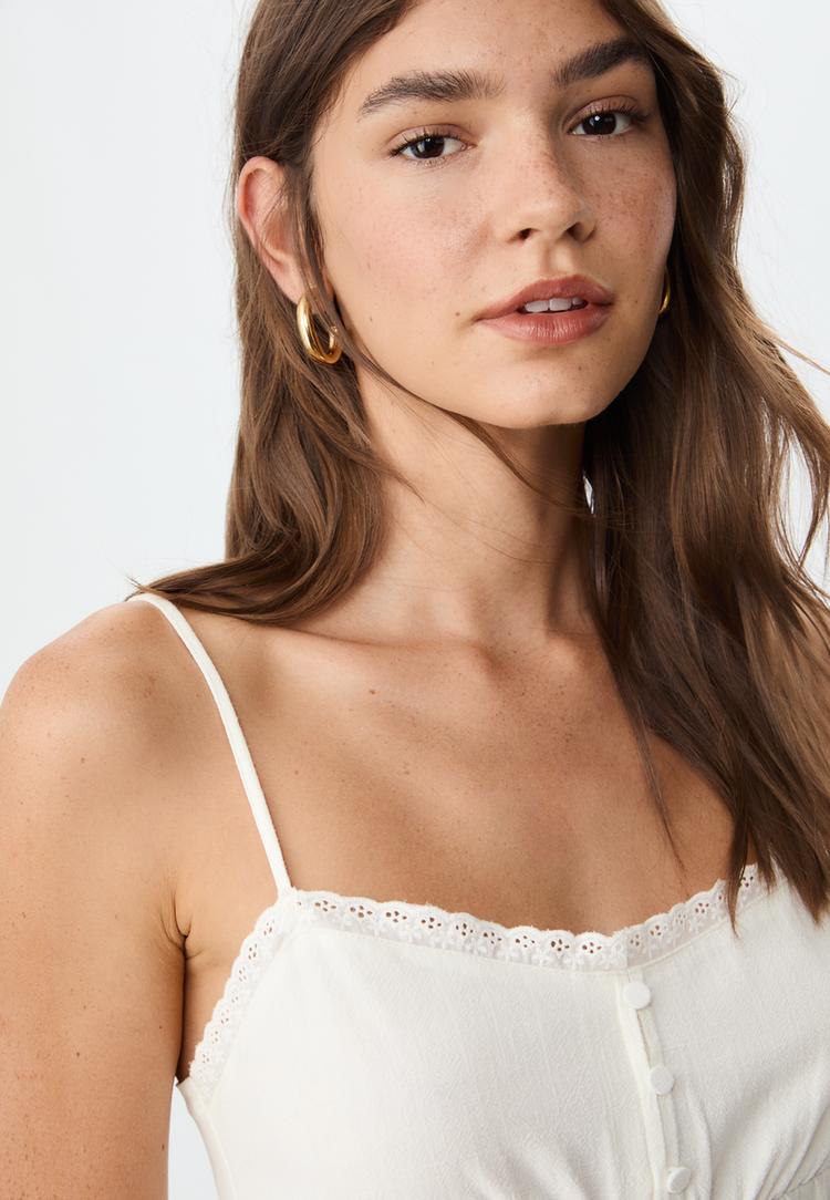 top fluide a bretelles en lin