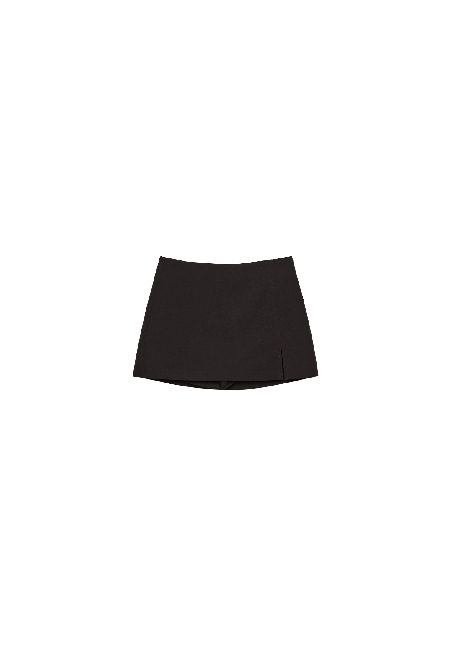 Side split skort — Black