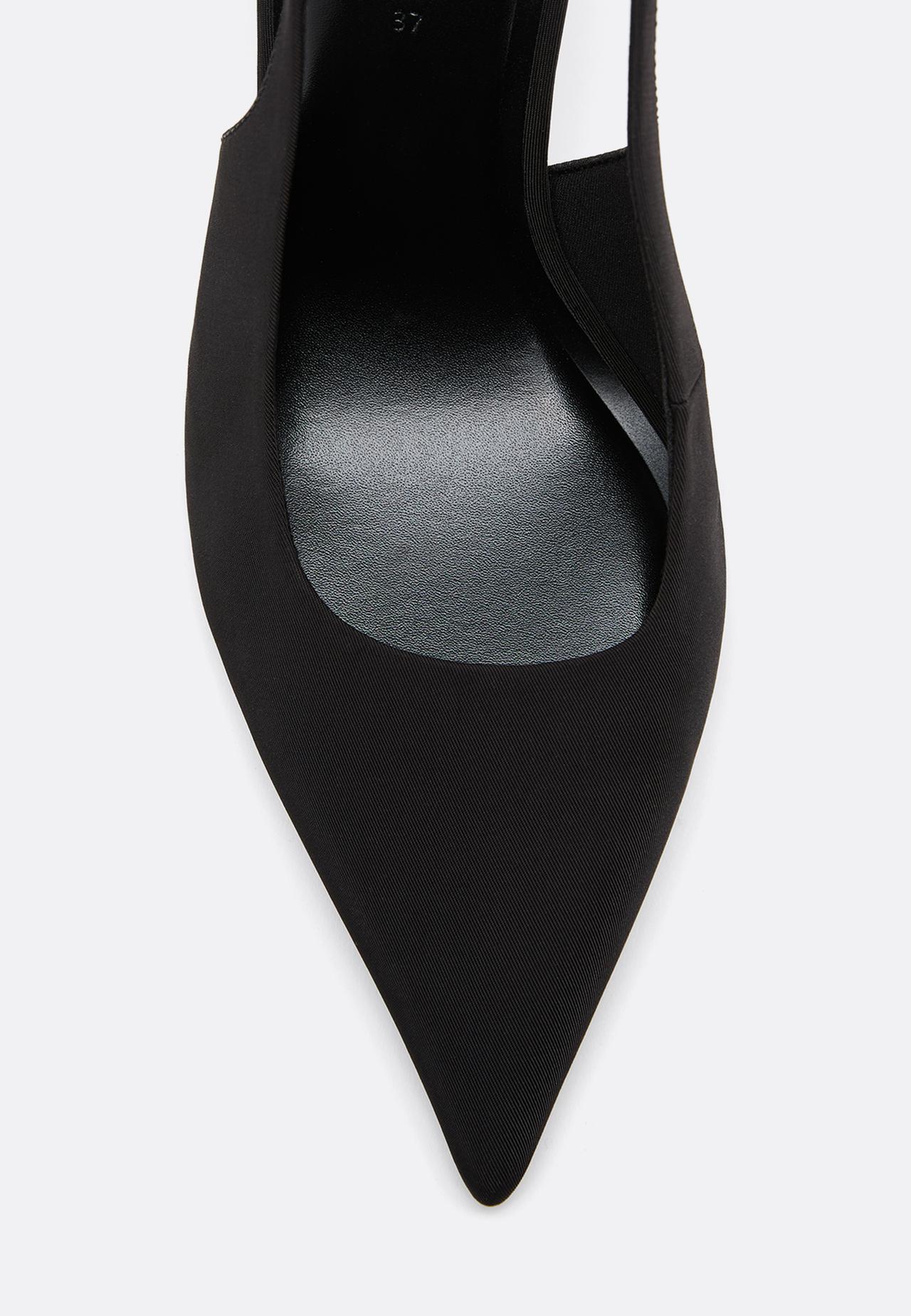 Basic slingback heels — BLACK 