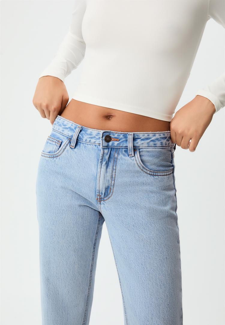 pantalon low straight leg